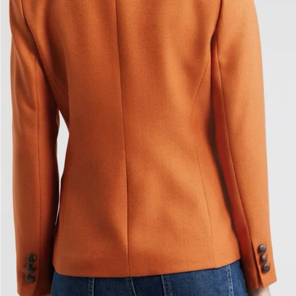 Tahari Women's Blazer in Bold Orange - Picture 3 of 9